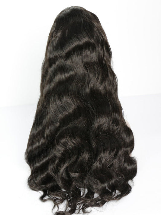 Body Wave Wig. 100% Human Hair 24" 13x4 transparent lace frontal