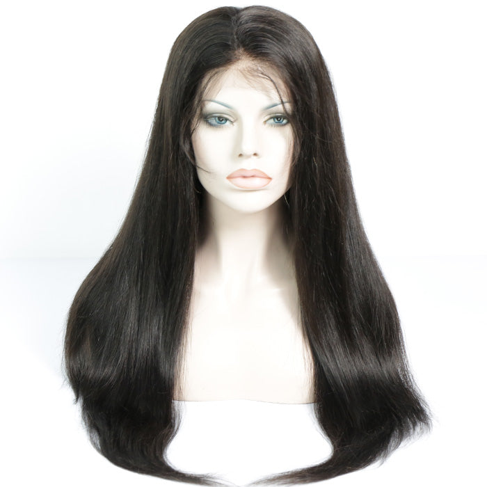 Wholesale 100% Human Hair Straight 24" Glueless Wig.