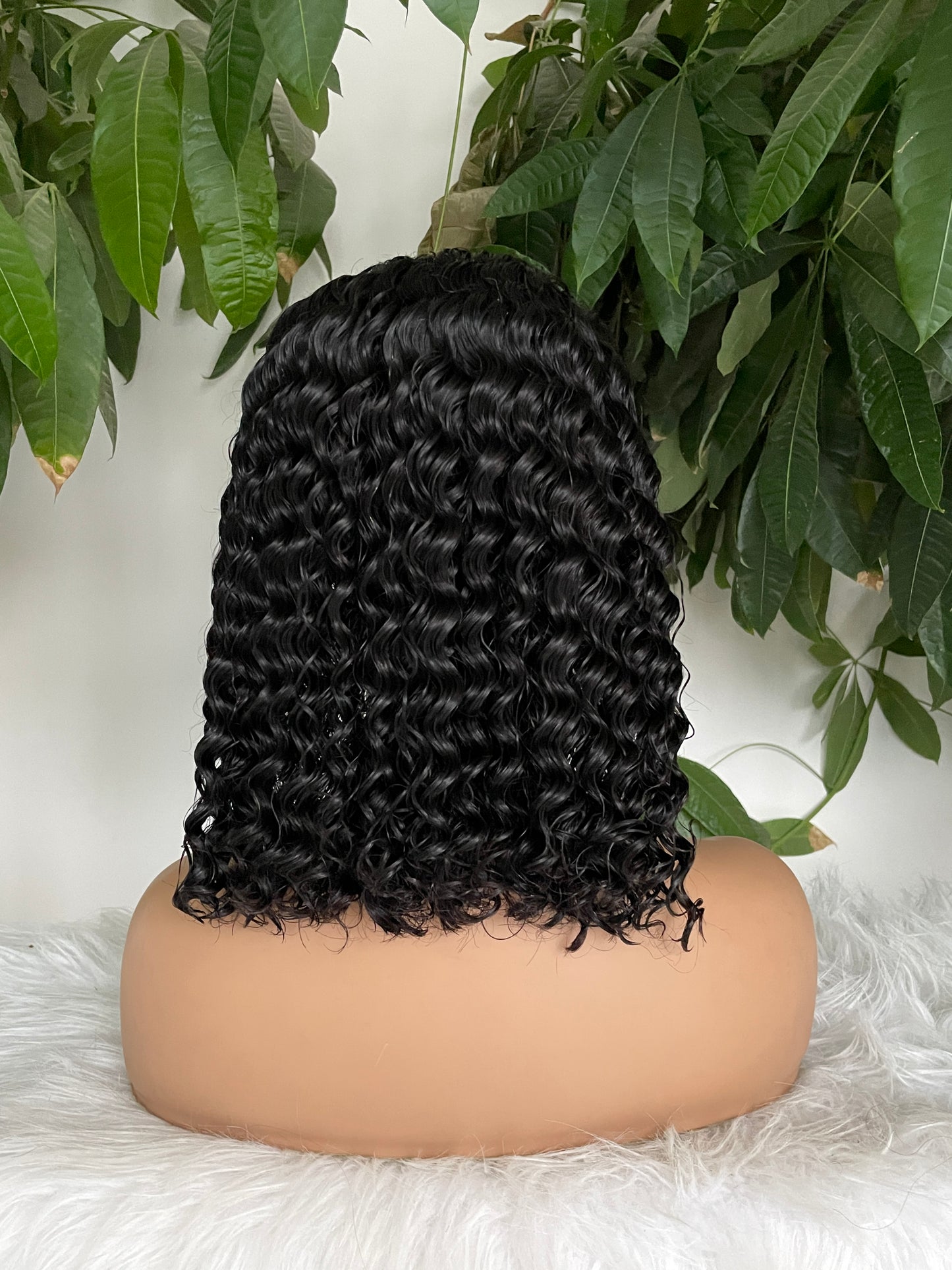 Premium Deep Wave 100% Human Hair Wig with HD Transparent Lace - 13x4 Bob Wig 10" to 18"