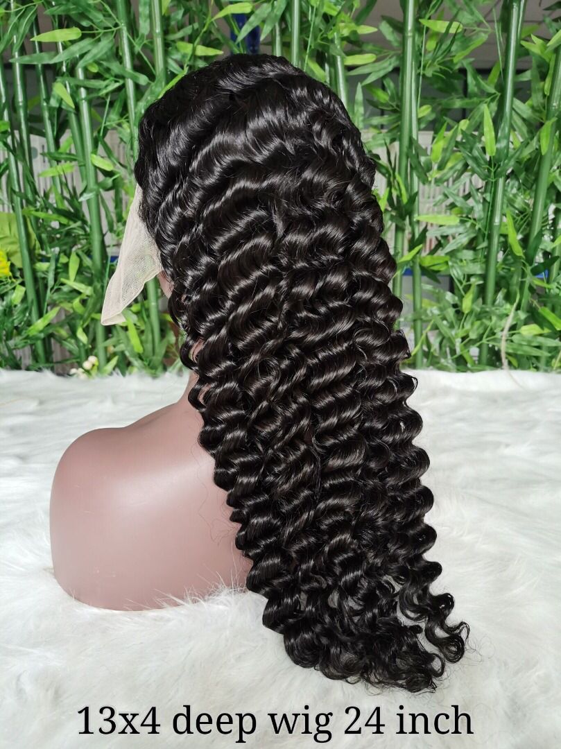 Discover Luxurious 100% Human Hair Deep Wave Wigs with HD Lace in 13x4 and 13x6, in Lengths 20 to 28 Inches!