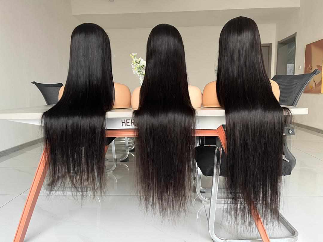 Raw Indian Hair HD Lace Front Wig Virgin Cuticle Aligned Glueless Full Lace Human Hair Wigs Lace Frontal Wigs For Black Women