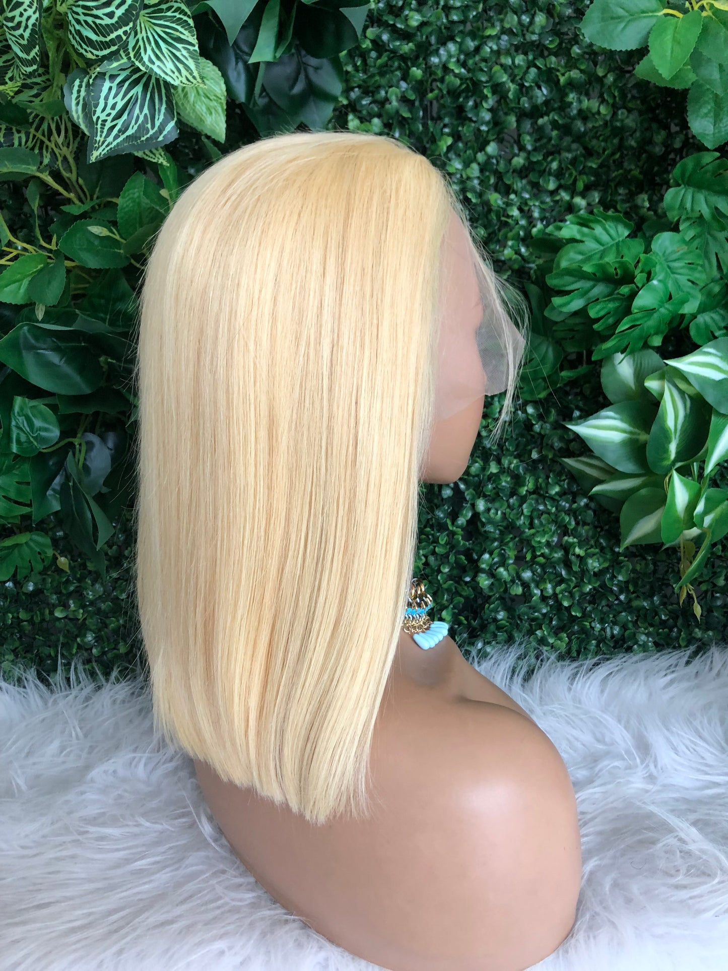 Colored Bob Wig, Raw Peruvian Virgin Hair Wig Transparent Bob Full Lace, 100% Human Hair