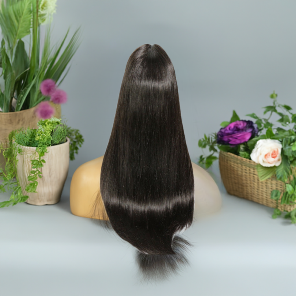 22" straight wig made from 100% Indian hair.